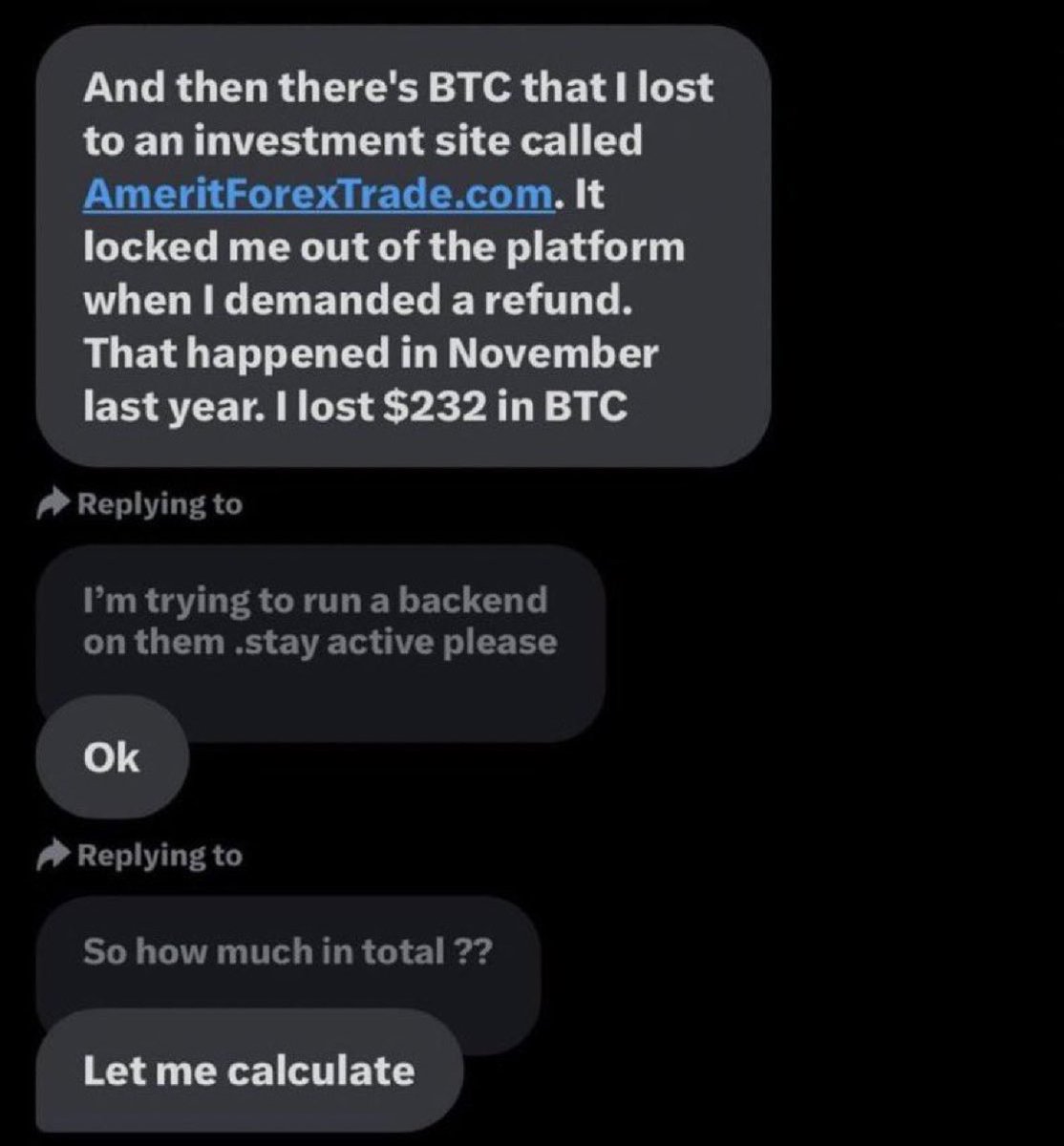 prettytosin_'s tweet photo. Please avoid investing on that platform. I’m currently working to recover a client’s funds. #ScamAlert #scam #scammers #scammed #tlctrading #Caracas #Hacked #SolanaETH #NFT #bitcoin #sol #solana #Solanababy #Coinnest #X_koins #coingama #cixbit #Sharbix #bitlygrox #coinstoragnz https://t.co/Ztw5BPKIW3