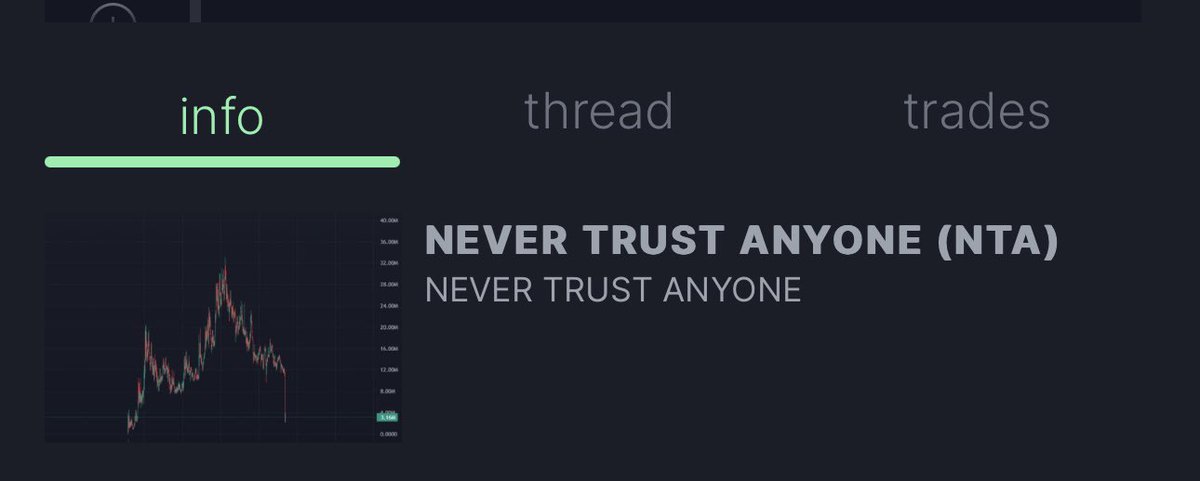 Areameme51's tweet photo. @CryptoSage26 Ticker $Never Trust Anyone https://t.co/UiHYZaFz5m