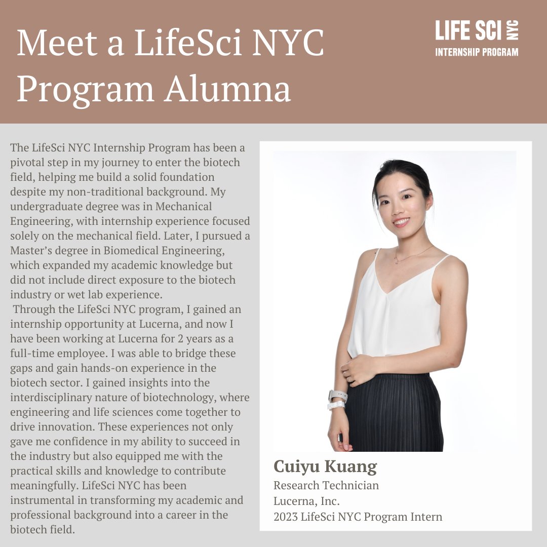 LifeSci NYC Internship Program tweet media