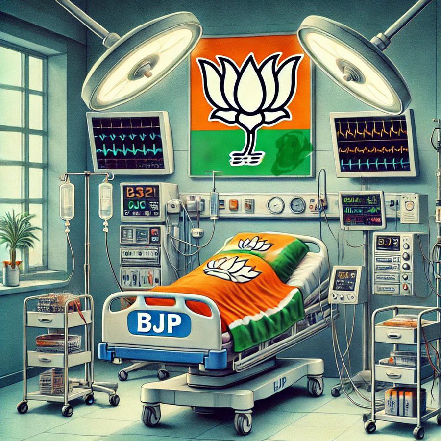 अमित शाह के संसद में बाबा साहेब के अपमान के बाद से पूरी की पूरी भाजपा ICU में है।
