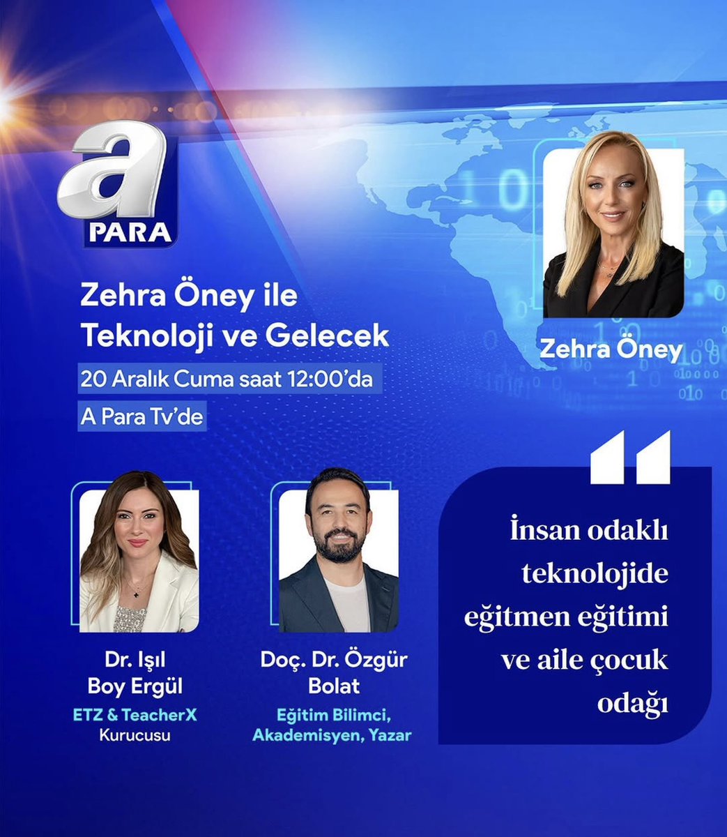 Dr. Işıl Boy Ergül (@isilboy) on Twitter photo 📺 Yarın saat 12.00’da <a href="/zehraoney/">Zehra Öney</a> ile Teknoloji ve Gelecek programında <a href="/ozgurbolat/">Doç. Dr. Özgür Bolat</a> ile canlı yayındayız. 📺 Yarın saat 12.00’da <a href="/zehraoney/">Zehra Öney</a> ile Teknoloji ve Gelecek programında <a href="/ozgurbolat/">Doç. Dr. Özgür Bolat</a> ile canlı yayındayız.