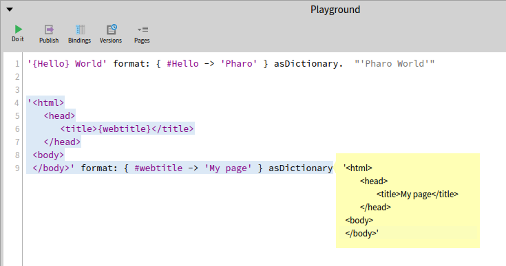 TorstenAstares's tweet photo. I was asked about templating possibilities in #pharoproject this week.
Easy to solve: use #format: method on String with a dictionary.
If that is not enough use my simple template engine:
https://t.co/PVHJkKgAlO
or the Mustache port from Norbert:
https://t.co/jaS2SBdlik https://t.co/hEy9JGRMb3