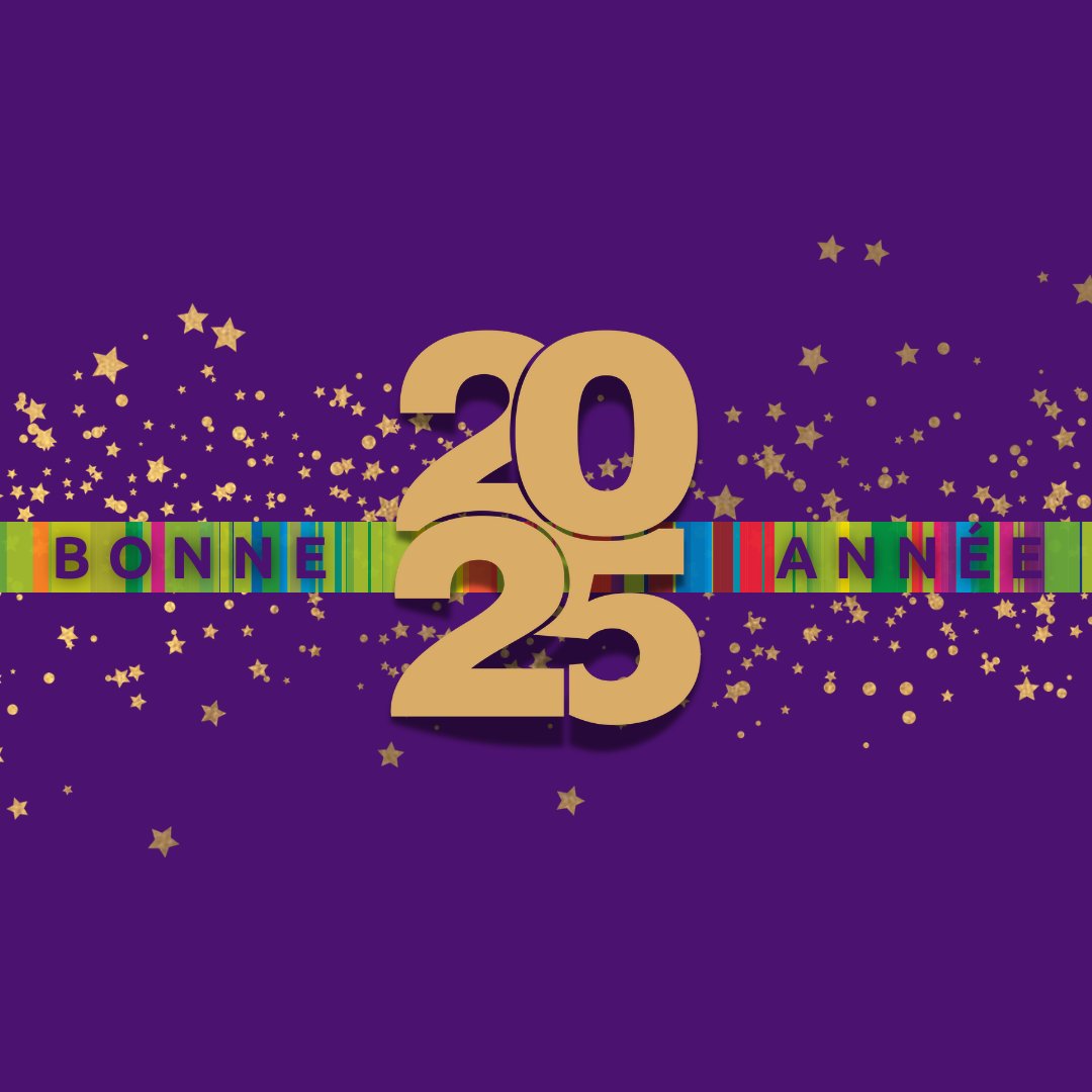 Nous vous souhaitons à toutes et à tous une bonne et heureuse année 2025 ! 🎉😉