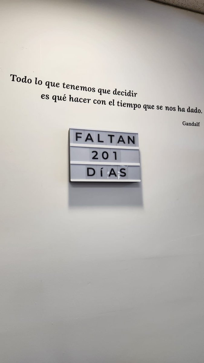 Por si el reloj no alcanzaba para motivarnos todos los días le sumamos algo de la sabiduría de Gandalf. VLLC!