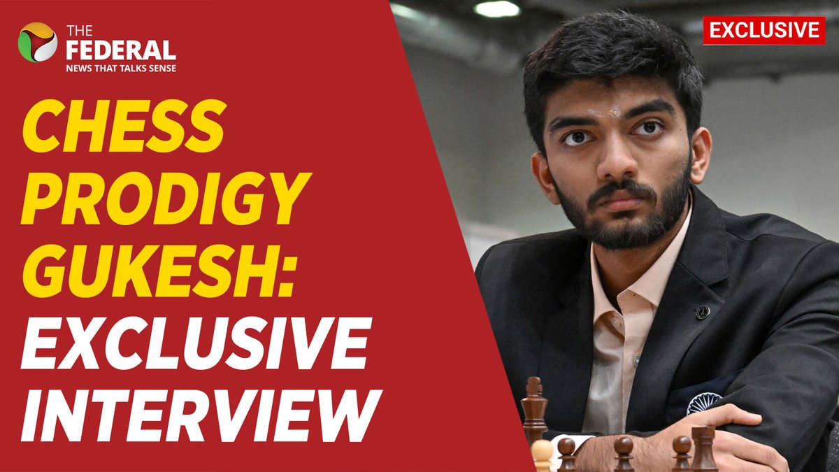 TheFederal_News's tweet image. EXCLUSIVE | In an exclusive interview with The Federal's @arunprasath34_, @DGukesh, the youngest #WorldChessChampion opens up about his historic achievement, biggest inspirations, and what lies ahead.

WATCH: youtube.com/watch?v=WGmOlg…