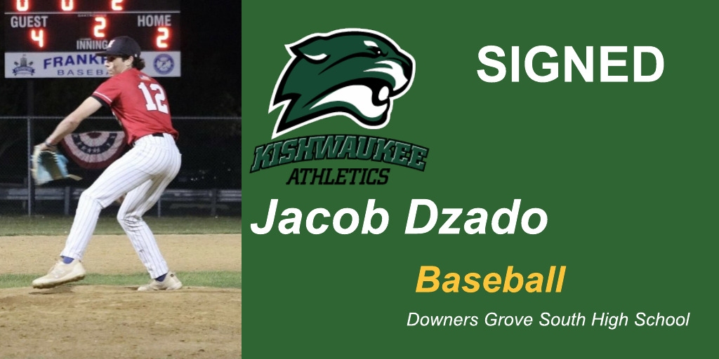 Recruit alert ✍️ - Excited to announce another 2025 recruit commitment ... welcome to the baseball program and Kougars Athletics Family !! - Jacob Dzado @jakeDz27, Downers Grove South HS #KishFam ⚾️