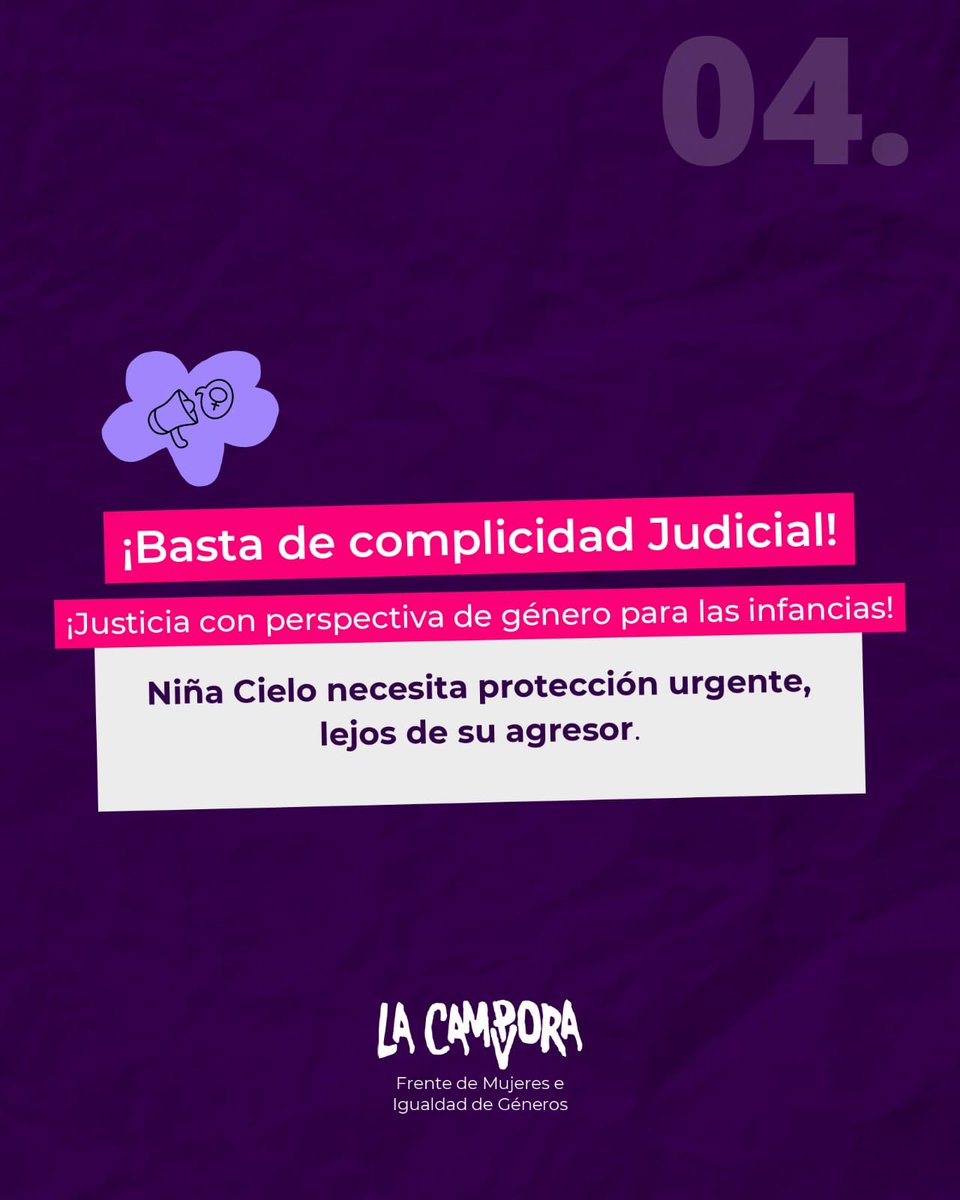 LuciMasin's tweet photo. Todo tiene que ver con todo. La Justicia siempre cuidará a los más poderosos.
Justicia y protección por la #NiñaCielo
#BastaDeComplicidadJudicial
#Chaco https://t.co/JmTqH2wfQn