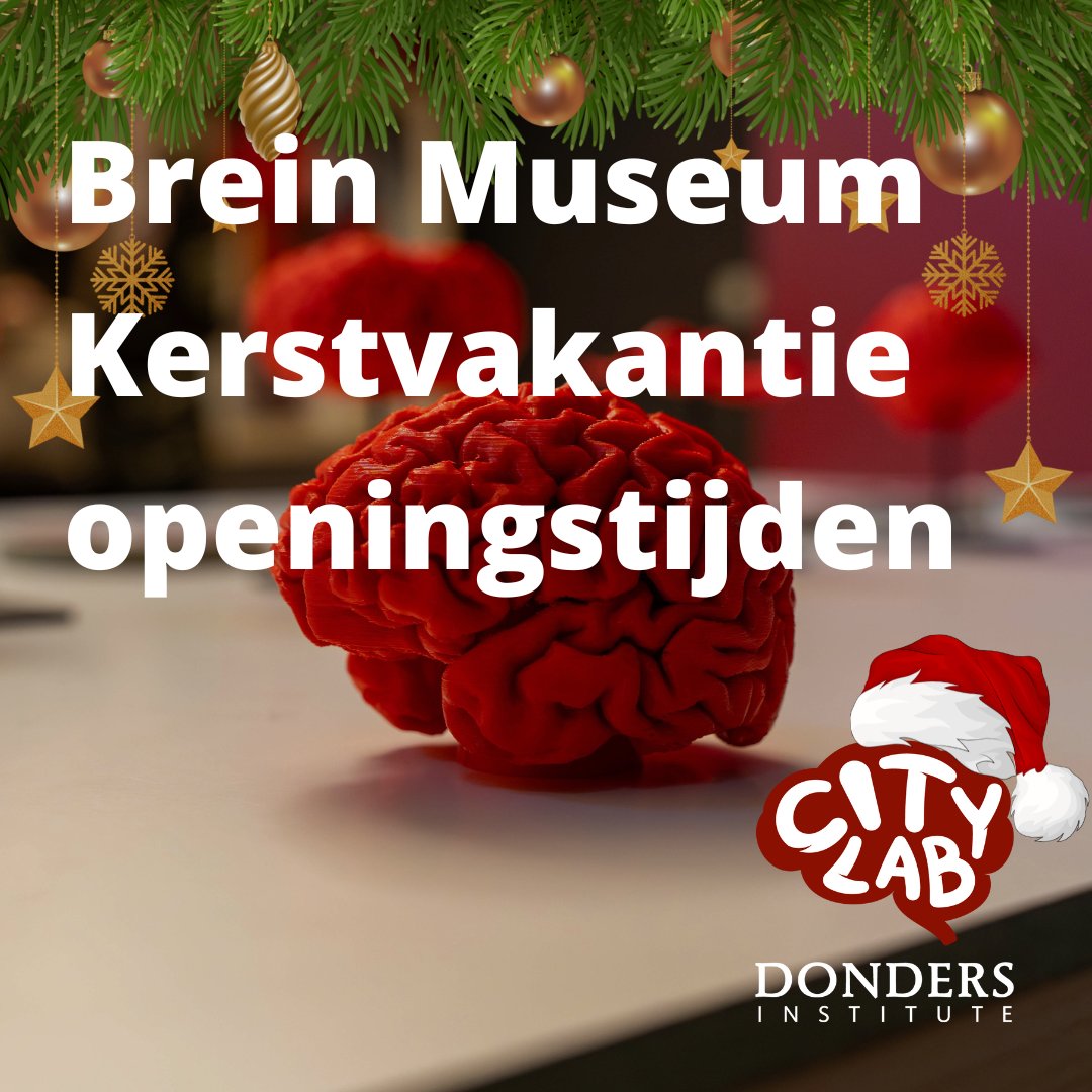🧠🤶 ⛄ Het Brein Museum is de perfecte activiteit tijdens een stadswandeling in de Kerstvakantie. Het is open op 27 - 28 december en 3 - 4 januari tussen 11:00 en 16:00.

Het is museum is altijd gratis toegankelijk:

ru.nl/donders-instit…