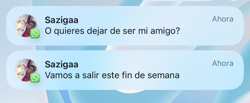 tus amigas no te pueden obligar a salir 
mis amigas: