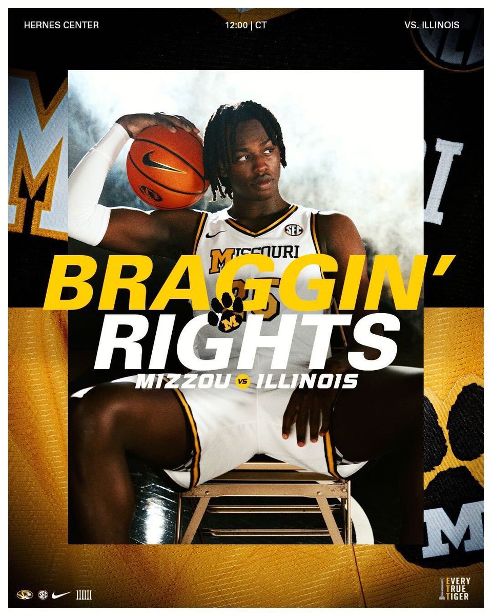 🏀 The game of the season is here. Don’t miss Braggin Rights this Sunday in STL! #ETTB #MIZ <a href="/MizzouAthletics/">Mizzou Athletics</a> <a href="/MizzouHoops/">Mizzou Hoops</a> 
📅 :Sunday, December 22
⏰ : 12 PM CT
🏟️ : Enterprise Center