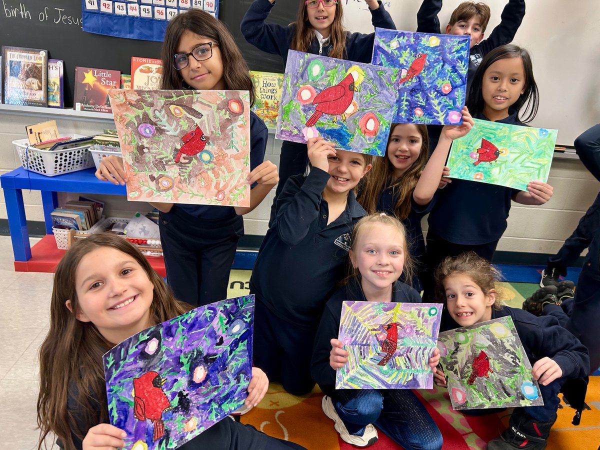 MissProminska's tweet photo. A very joyful week @saopmilton1 as we prepare for #Christmas 🎅🏽🎄 Grade 3s created winter art scenes, explored heartwarming holiday books, wrote reports about Mary &amp; Joseph’s journey and got moving with festive holiday songs! https://t.co/ojdzSg3mvc
