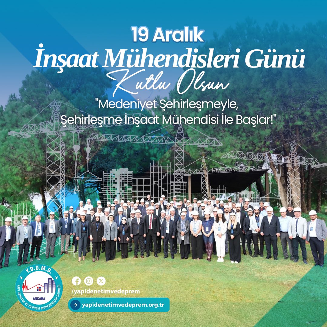 nazmisahin19's tweet photo. "Medeniyet şehirleşmeyle, şehirleşme İnşaat Mühendisi ile başlar!"

@yddmdofficial https://t.co/nATSdTI7tn