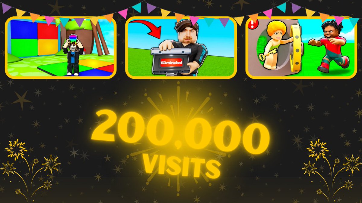 prismplayroblox's tweet photo. 🎉 We’ve hit 200k visits! 🚀 This is a huge milestone, and it’s all thanks to you. 🙌💖 Here’s to many more! 🎮✨

#ROBLOX #RobloxDev #robloxgame #game #RobloxDevs #RobloxStudio #RobloxGroup #PrismPlay https://t.co/72n6uO1MmJ