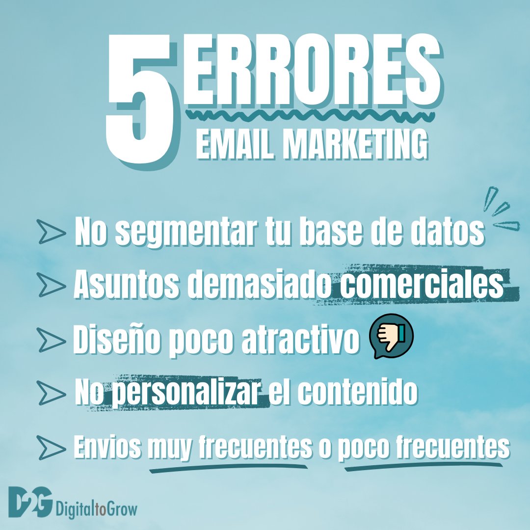 Digital2G's tweet photo. ❌NO COMETAS ESTOS ERRORES AL HACER EMAIL MARKETING❌
Si cometes estos errores, estarás desperdiciando su potencial.
No dejes que esto pase.
Te ayudamos🤝 
👉https://t.co/evdjN1Ecd2
📲606 311 289
📩info@digital2g.com

##marketingdigital #agenciademarketing #emailmarketing https://t.co/aksADWDsEE