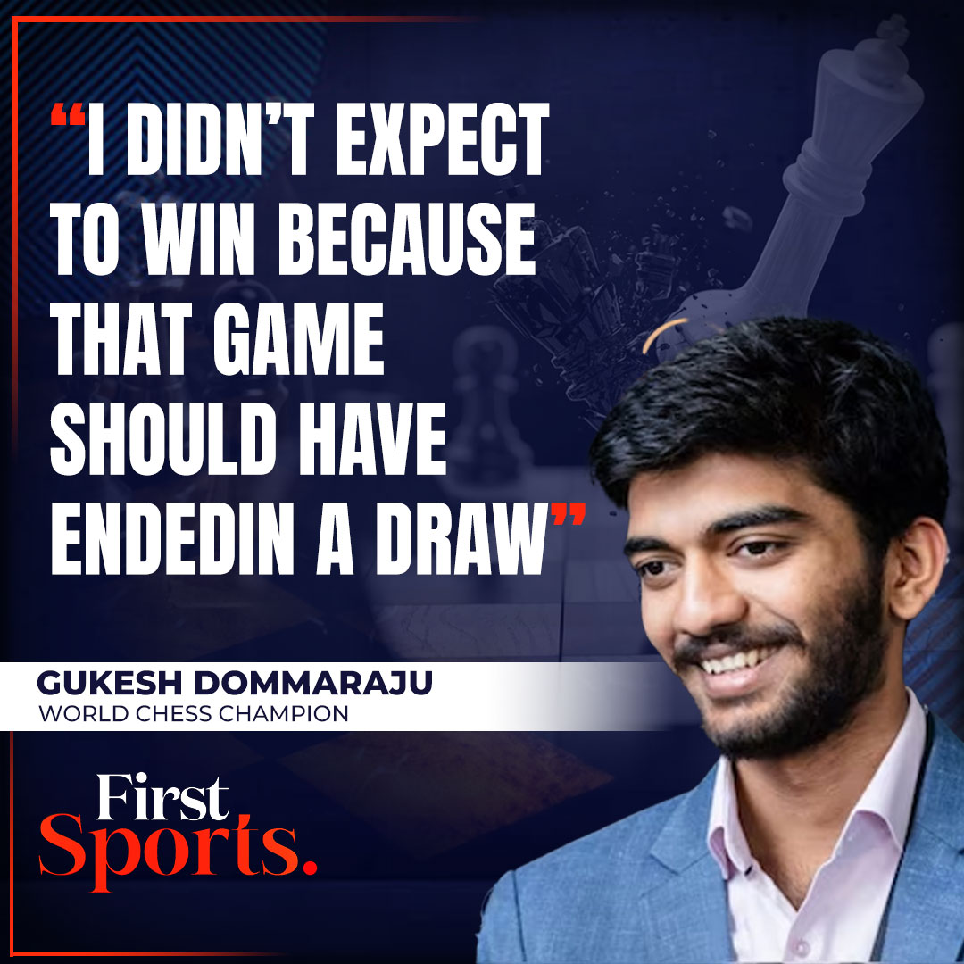 firstpost's tweet photo. #FirstpostExclusive: World Champion @DGukesh speaks exclusively to Sports Editor @RuphaRamani, on the final game that he didn't expect to win since it was heading towards a draw.
Catch the full interview on Firstpost. https://t.co/UJ5rMZsGJV