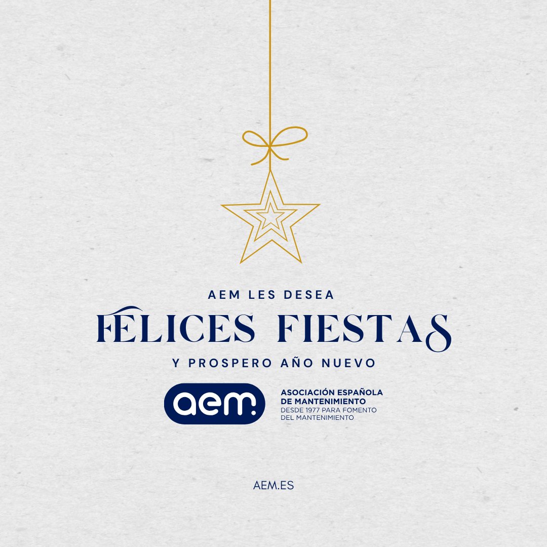 🎄 ¡Felices fiestas y próspero 2025! 🎆

Gracias a todos los que formáis parte de AEM por acompañarnos en este año lleno de retos y éxitos.

💪 Que el próximo año traiga nuevas oportunidades para crecer juntos.
