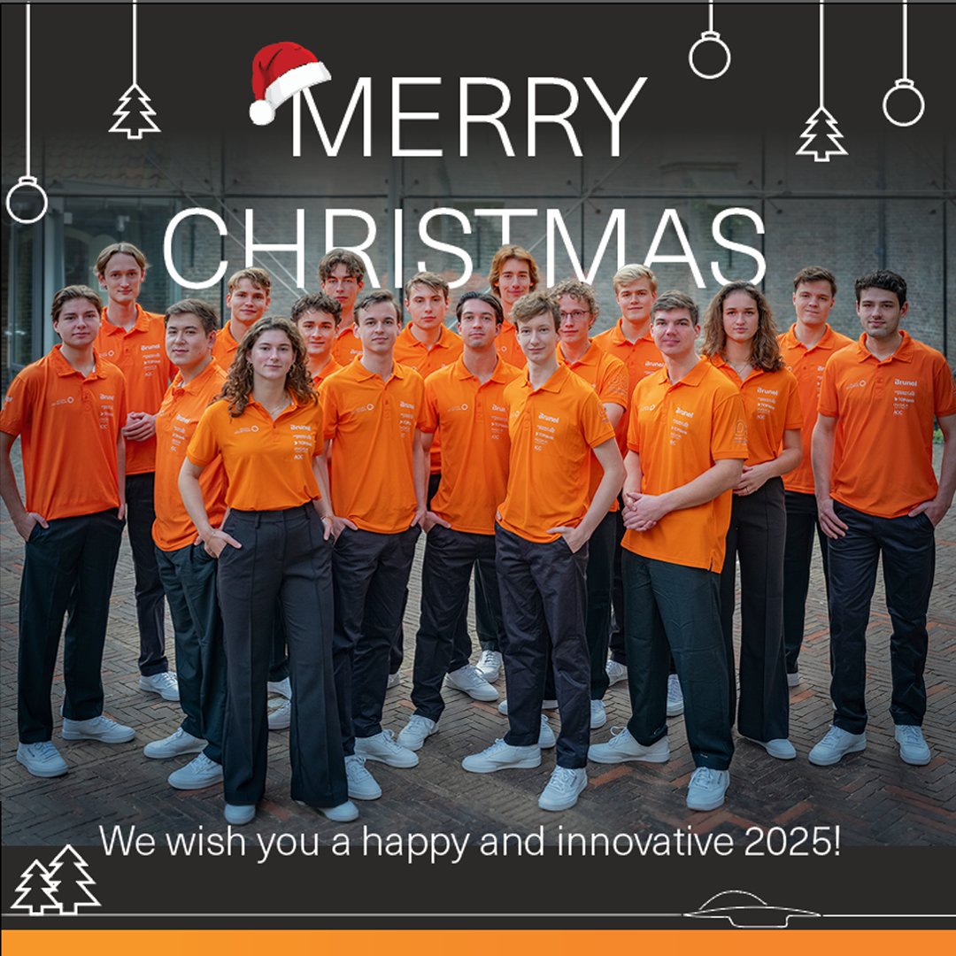 The Brunel Solar Team wishes everyone a merry Christmas and a happy and innovative 2025! 

#BrunelSolarTeam #Christmas #MerryChristmas #Nuna13 #Sustainability #innovation