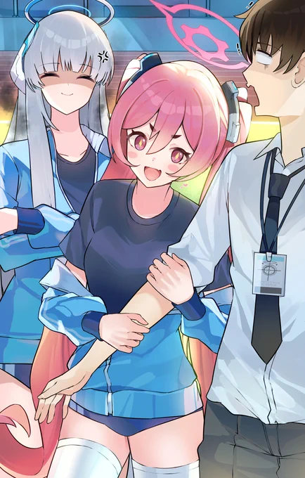 準備体操の後はっちゃしましょうね#ブルアカ 