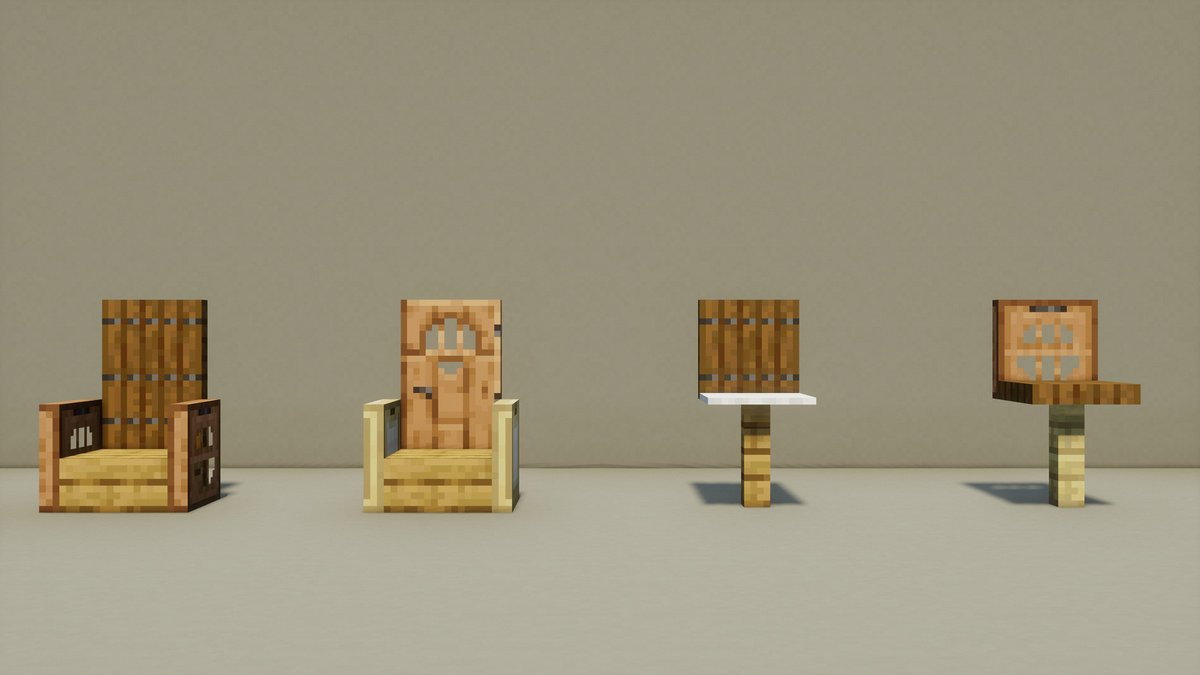 椅子
#Minecraft #minecraft建築コミュ