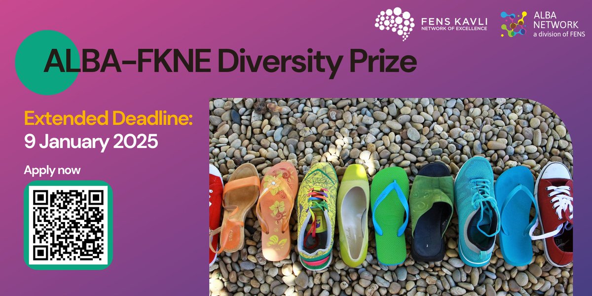 🎉The deadline for the ALBA-FKNE #DiversityPrize has been extended to 9 January 2025! Nominate someone who’s driving change and advancing #diversity and #equality in #neuroscience - whether they’re a student or PI based in Europe🌍

👉🏾loom.ly/elEwkCE