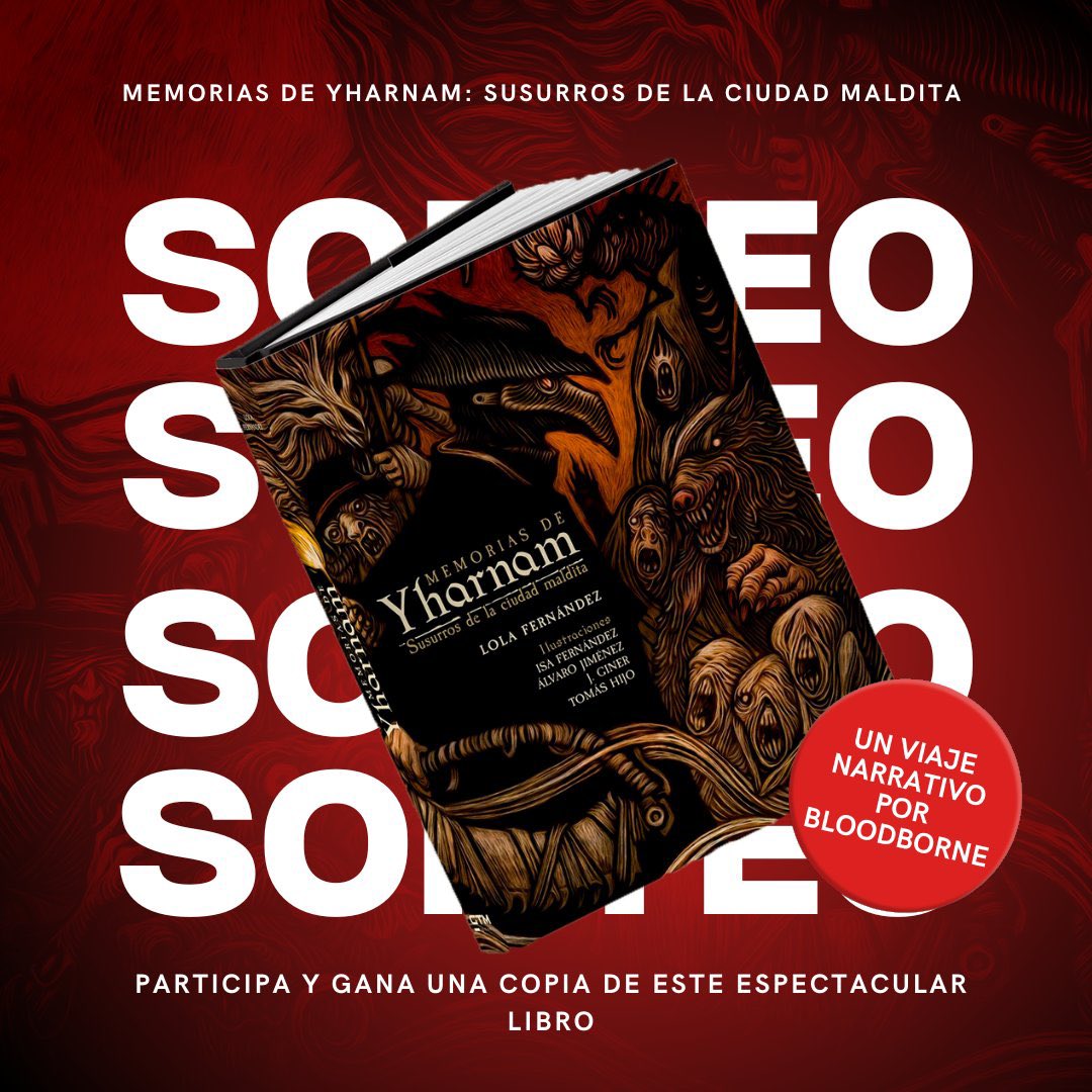 alcalacomics's tweet photo. 🩸SORTEO🩸

¡Gana este espectacular libro de Bloodborne, Memorias de Yharnam!

1️⃣Haz RT
2️⃣Sigue a @GamesTribune y @alcalacomics 
3️⃣ ¡Menciona a aquella persona que espera Bloodborne en PC!

📅Fin 28/12/2024 - Válido para Península https://t.co/cl9NxlI5nh