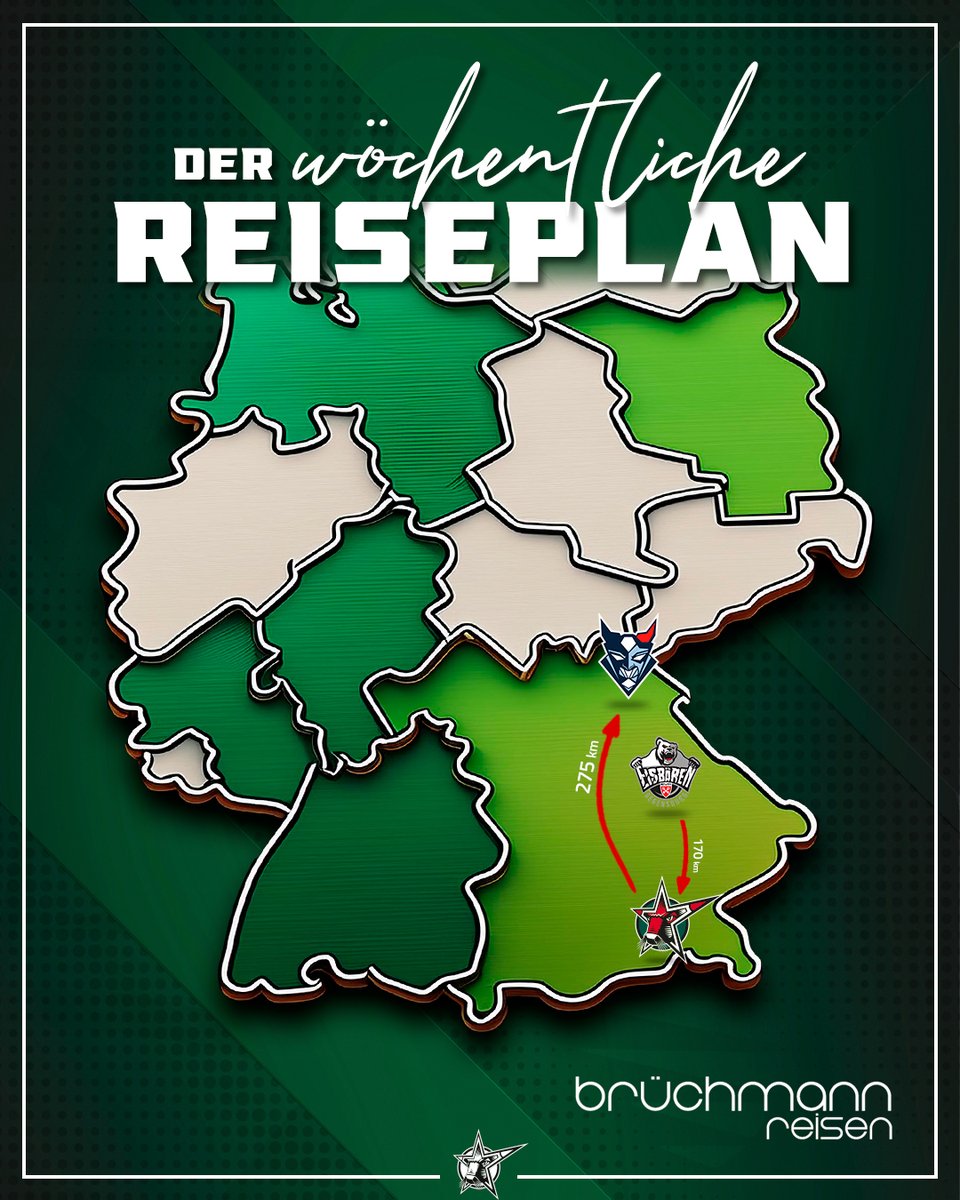 starbulls's tweet photo. Unseren Reiseplan präsentiert euch Brüchmann Reisen🙏
Ein bayerisches Wochenende steht bevor 😋 Morgen sind die Eisbären Regensburg zu Gast bei uns im ROFA-Stadion. Am Sonntag geht es dann Richtung Weiden in der Oberpfalz, wo die Partie gegen die Blue Devils ansteht.
#reiseplan https://t.co/bGSoviuZBL