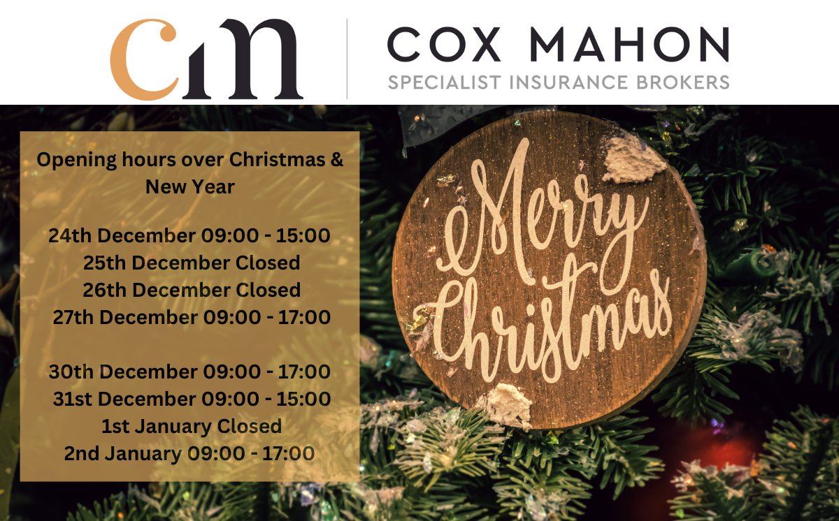 We wish you a Merry Christmas and a Happy New Year from all at Cox Mahon.