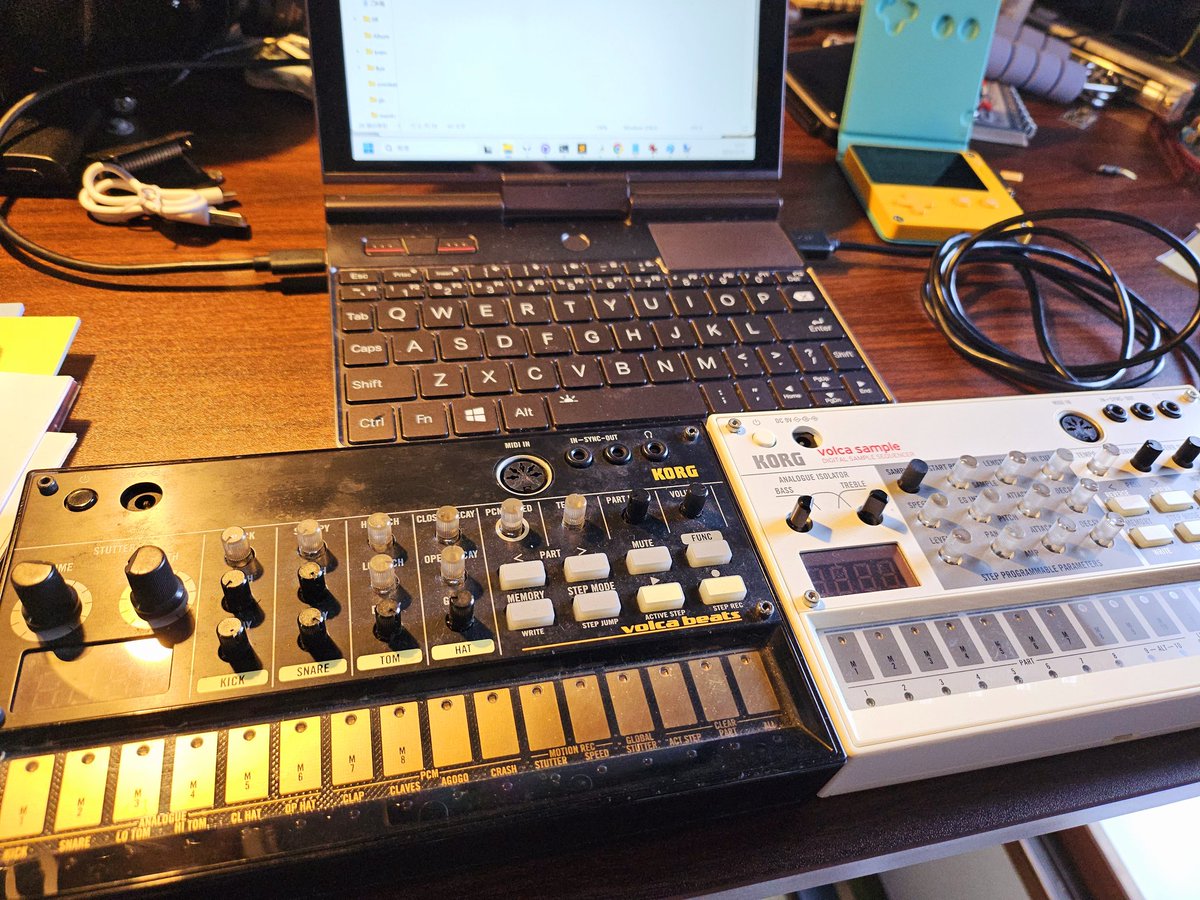 nnnn2cat's tweet image. Volca sampleかわいい。。。