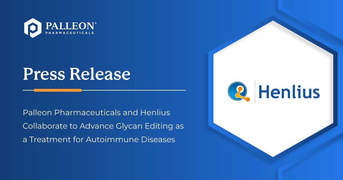 Palleon_Pharma's tweet photo. 🚀 Exciting news! Palleon and @HenliusBiotech are teaming up to clinically evaluate glycan editing for enhanced B cell depletion in #LupusNephritis. This is the first application of glyco-immunology in autoimmune diseases.

Read more in our press release: https://t.co/gPYLT3vKDp

#glycotime
