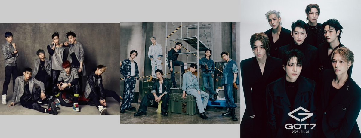 evolution of got7:

the                       the new              the new         
beginning         beginning                era