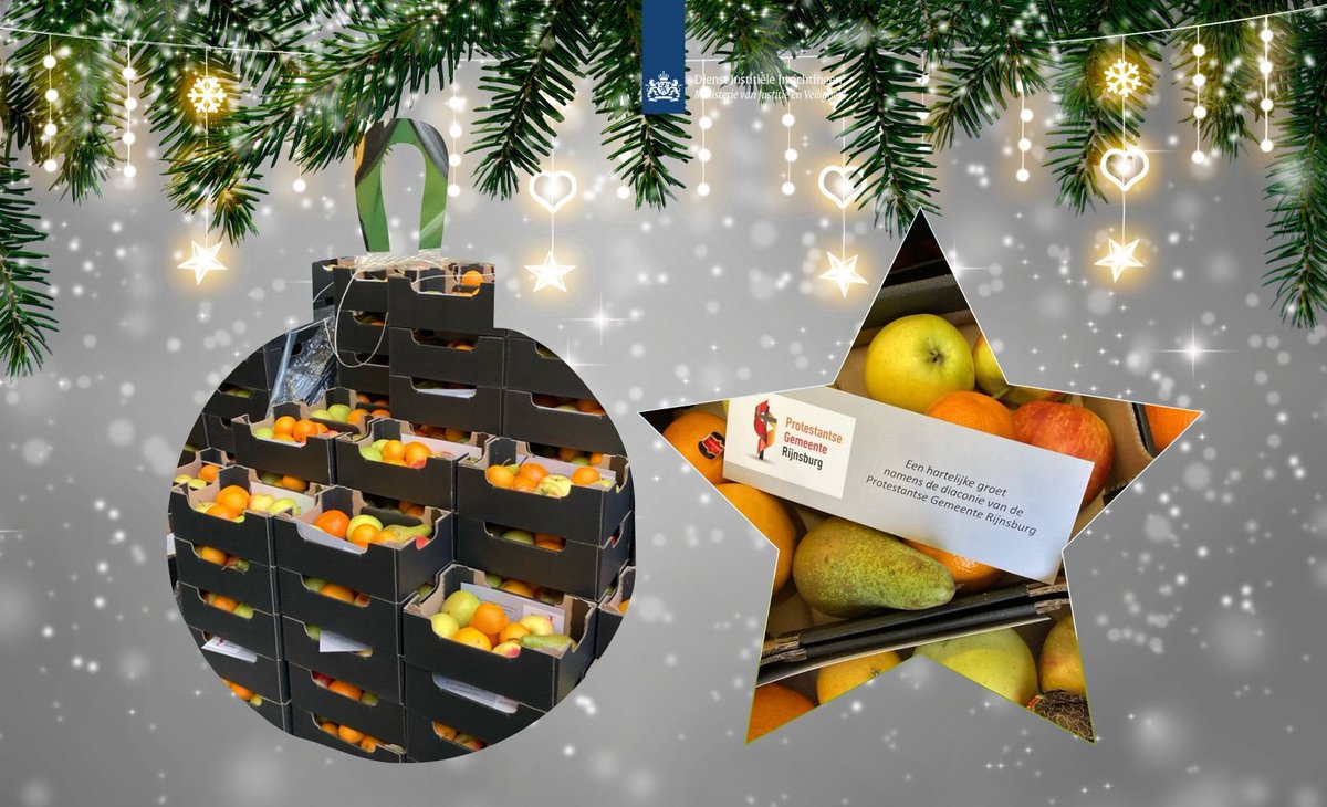 De Diaconie van de Protestantse Gemeente Rijnsburg bezorgt al jaren vlak voor Kerstmis fruit in vele PI’s. 🍊🍏
Afgelopen zaterdag ontvingen we in PI Alphen ruim 1.100 bakjes gemengd fruit voor alle gedetineerden ✨
