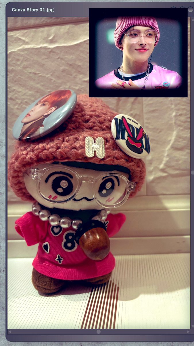api4mama's tweet photo. 【HON活】ホンパパのマネっ子♥️

fan meeting ATINY'S VOYAGEでは
JJOONGramiが大活躍だったので，
次回はお呼ばれされたいうちのオハナちゃん♥️

#ateez 
#teezmon 
#홍중 
#hongjoong 
#hanamon 
#ホンジュン https://t.co/Th7T59Biic