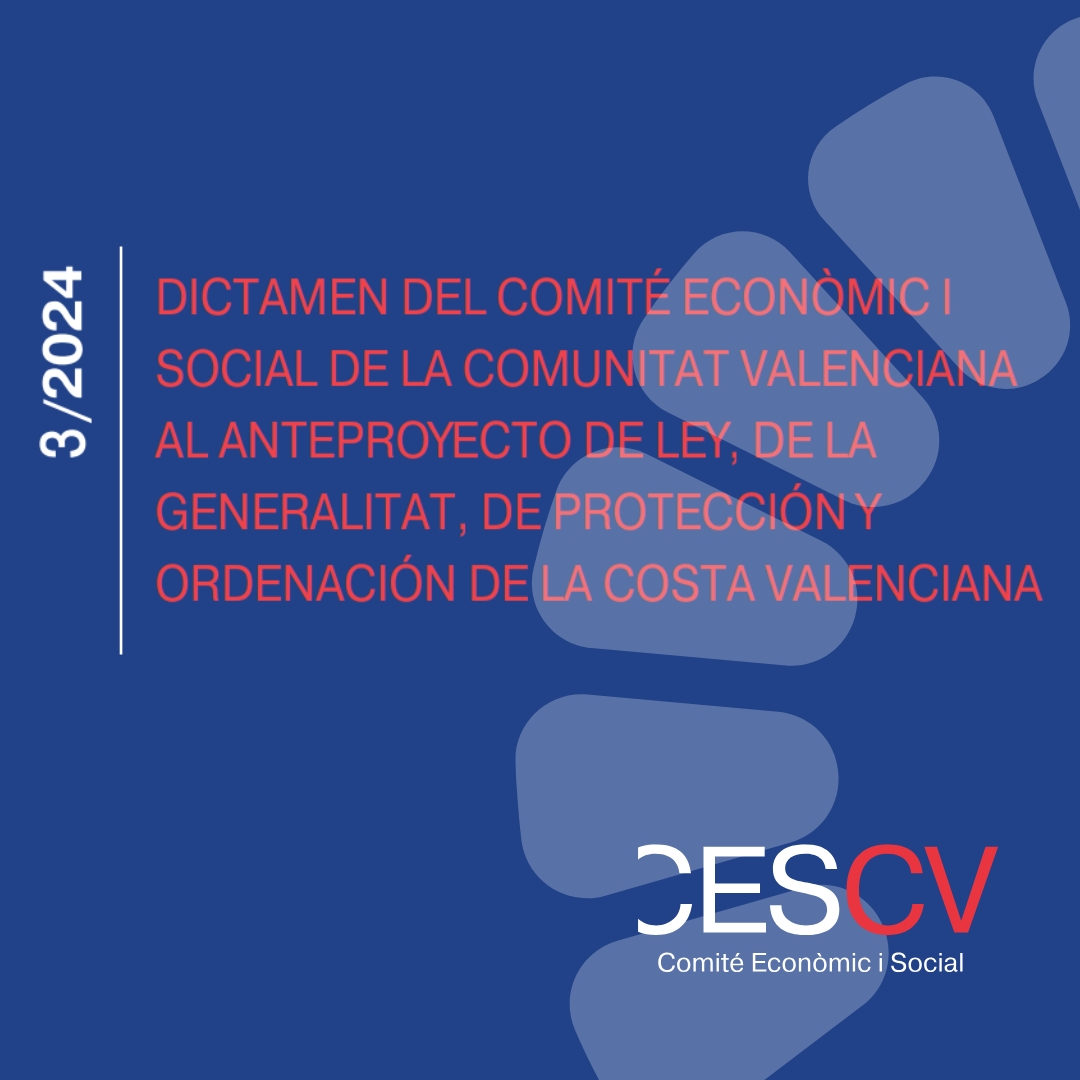 El pleno del  <a href="/comite_economic/">Comité Econòmic i Social Comunitat Valenciana</a> ha aprobado el dictamen al Anteproyecto De Ley, De La <a href="/generalitat/">Generalitat</a>, De Protección Y Ordenación De La Costa Valenciana.

Podéis acceder a través el siguiente enlace: ces.gva.es/sites/default/…