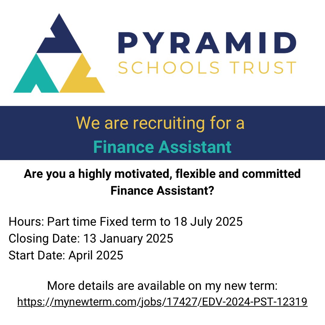 The Pyramid Schools Trust (@thepyramidtrust) on Twitter photo We are expanding our Central Team.
More details are available on <a href="/mynewterm/">MyNewTerm</a>
<a href="/arnold_academy/">Arnold Academy</a> <a href="/HarlingtonUpper/">Harlington Upper School</a> <a href="/HarlingtonLower/">Harlington Lower School</a> <a href="/ParkfieldsNews/">Parkfields School</a> <a href="/SundonLower/">Sundon Lower School</a> <a href="/RamseyManor/">Ramsey Manor Lower School</a> <a href="/WestoningLower/">Westoning Lower </a> We are expanding our Central Team.
More details are available on <a href="/mynewterm/">MyNewTerm</a>
<a href="/arnold_academy/">Arnold Academy</a> <a href="/HarlingtonUpper/">Harlington Upper School</a> <a href="/HarlingtonLower/">Harlington Lower School</a> <a href="/ParkfieldsNews/">Parkfields School</a> <a href="/SundonLower/">Sundon Lower School</a> <a href="/RamseyManor/">Ramsey Manor Lower School</a> <a href="/WestoningLower/">Westoning Lower </a>
