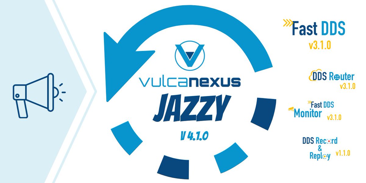 🔃 Introducing Vulcanexus Jazzy Jolo V4.1.0 with support for ROS 2 Jazzy Jalisco!
New in V4.1.0:
🔹 Enhanced char-type variability
🔹 Arrays &amp; sequences registration
🔹 Updated x-types namespace

➡️ Full details: buff.ly/3VGVHw3

#Vulcanexus #ROS2 #TechUpdate #Innovation