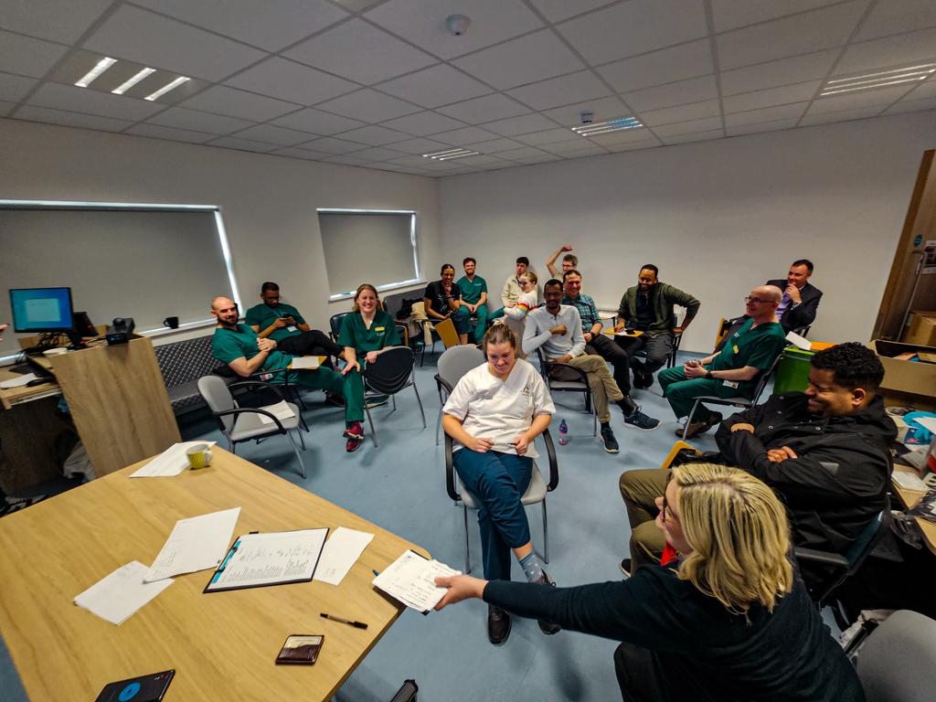 Marcus Jee (@jeemarcus) on Twitter photo <a href="/EMedSligo/">Emergency Dept Sligo University Hospital</a> Teaching Thursday's! So much fun with the end of year quiz! <a href="/ainzmitchell/">Áine Mitchell</a> battled @pounderexpress' s team for the top! And as tradition would have it, the team with interns in it won!) 😂😂
Oh.. and it was Audit day too!!!
#wearenotcompetitive <a href="/EMedSligo/">Emergency Dept Sligo University Hospital</a> Teaching Thursday's! So much fun with the end of year quiz! <a href="/ainzmitchell/">Áine Mitchell</a> battled @pounderexpress' s team for the top! And as tradition would have it, the team with interns in it won!) 😂😂
Oh.. and it was Audit day too!!!
#wearenotcompetitive