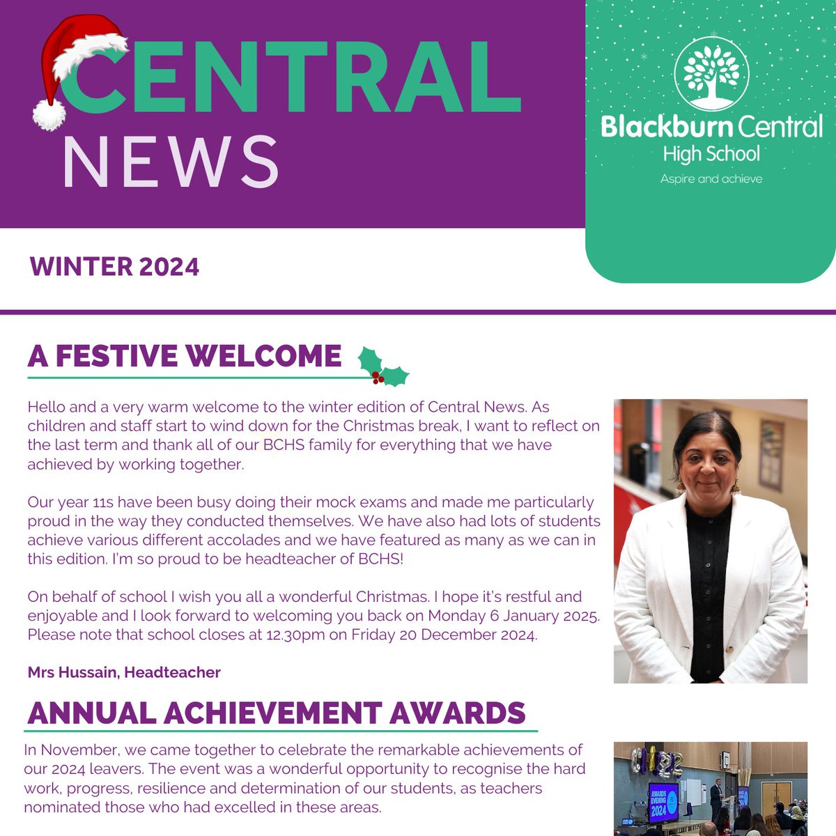 The latest edition of Central News is now available to read on our website at the following link: bchs.co.uk/newsletters/

Full of updates from school, as well as student achievements, it's well worth a read.