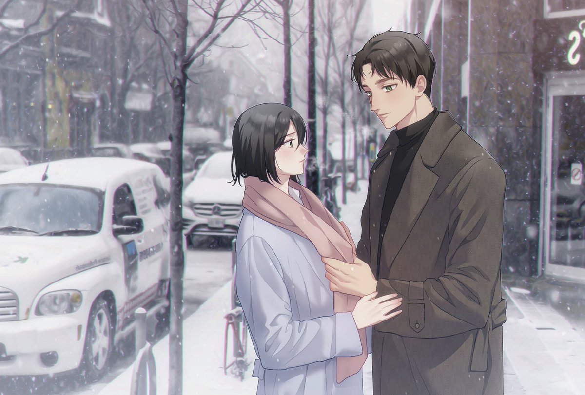 겨울 에렌미카❄️⛄️
#eremika #エレミカ