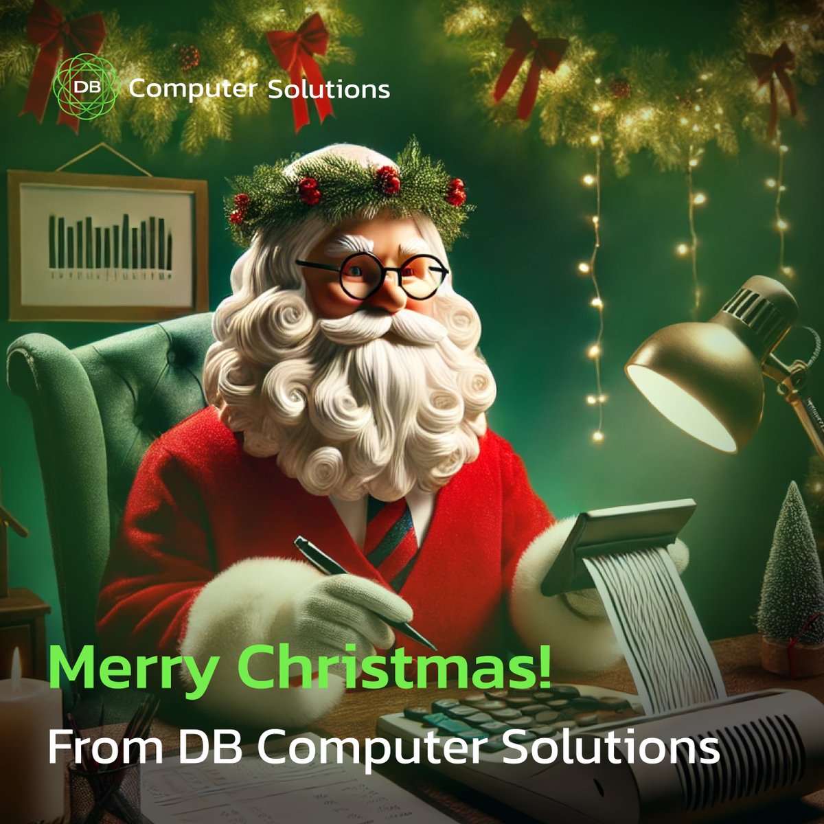 DB_Comp's tweet image. Merry Christmas from all of us at @DB_Comp! 🎅💻
Even Santa knows the importance of staying on top of invoicing this festive season! May your day be filled with joy, laughter, and a touch of technological wonder.
#MerryChristmas #HappyHolidays #DBComputerSolutions