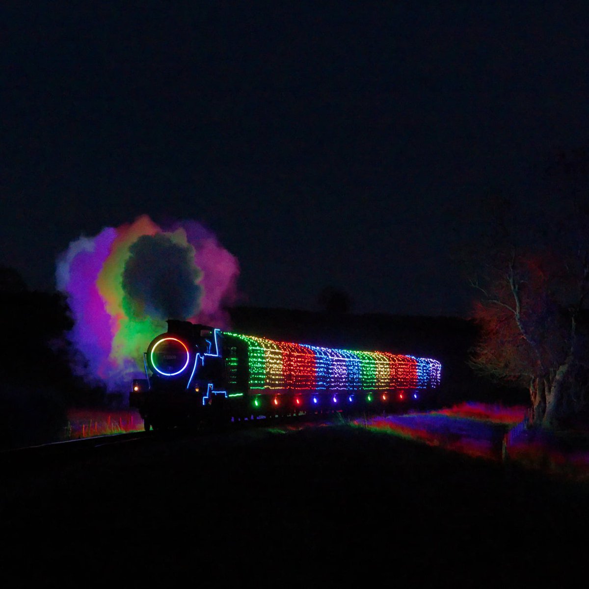 BRAND NEW EVENT FOR 2025 🚂

The Boogie Lights Express... sing, dance and cheer on a musical party train, lit up by thousands of coloured lights.

Fri &amp; Sat nights from 28 Feb to 29 Mar, departing from Kidderminster Station.

svr.co.uk/event/boogie-l…

📷 Stephen Morley