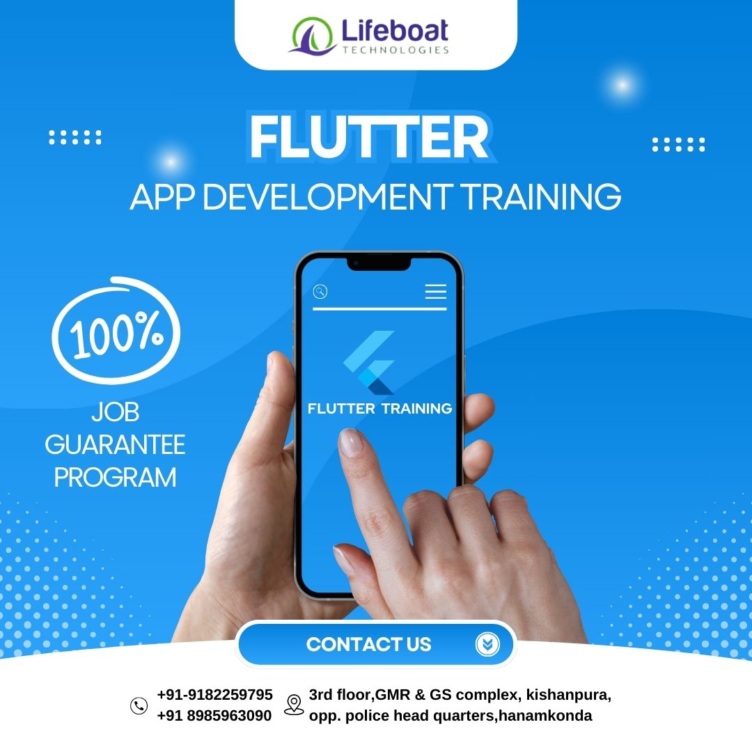 iamLifeboat's tweet image. Master Flutter with Lifeboat Technologies – The best software training institute in Hanamkonda
#fluttertraining #mobileappdevelopment #lifeboattechnologies #bestsoftwaretraininginstitute #100percentjobplacementguarantee #SoftwareTrainingWithInternship #AppDevelopmentCourse