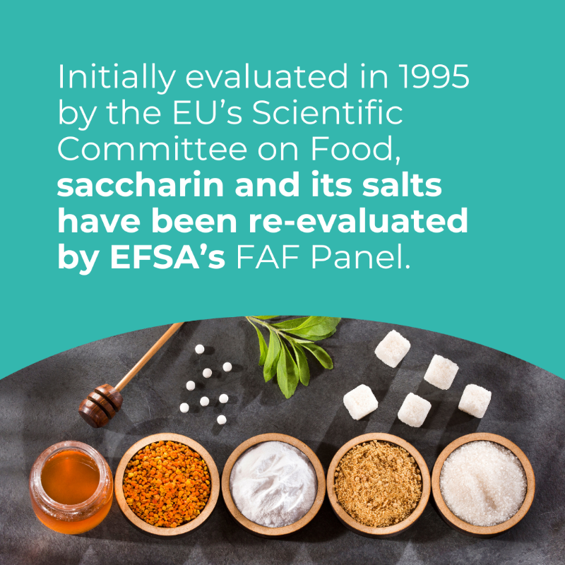 EFSA_EU's tweet photo. #DYK❓ Saccharin is safe for human consumption, and its Acceptable Daily Intake (ADI) has increased from 5 to 9 mg/kg of body weight! 

Our plain language summary explains the science in simple terms—check it out here ⤵️ 

https://t.co/h7m6y9wM81 

#FoodAdditives #sweeteners
