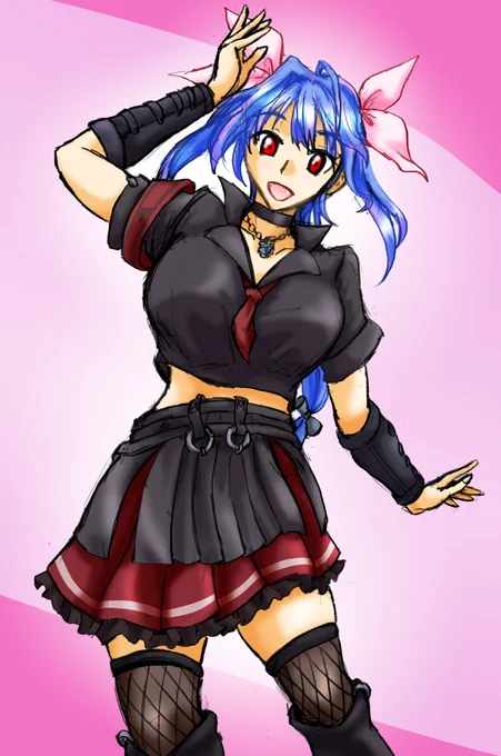 #毎月19日はイクちゃんの日伊19に黒服を着せる会が、19日をお報せします。アズレンのZ11の服装がなんか可愛かったので着せてみました。 