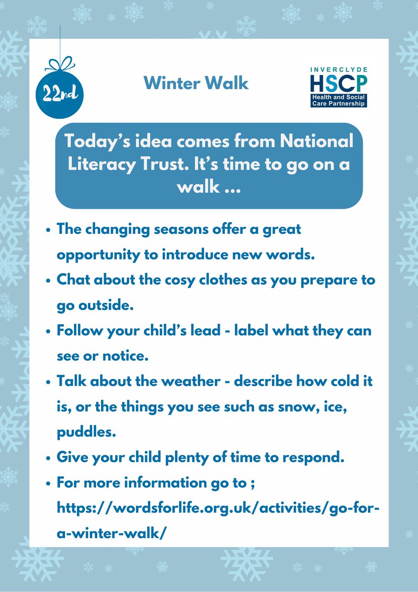 Let's go on a Winter Walk ❄️👣<a href="/Literacy_Trust/">National Literacy Trust</a>