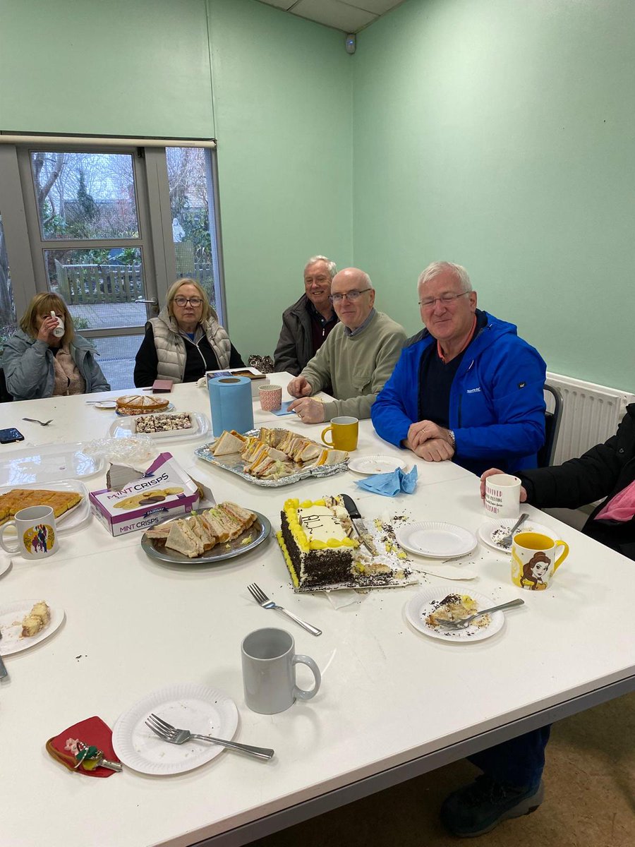 More deliveries than normal at New Life Centre Foodbank, last week. Shelves very full before the food parcels were collected. The last collection before Christmas. Volunteers including a few Rotarians enjoyed tea and cakes, some homemade, after packing the shelves!