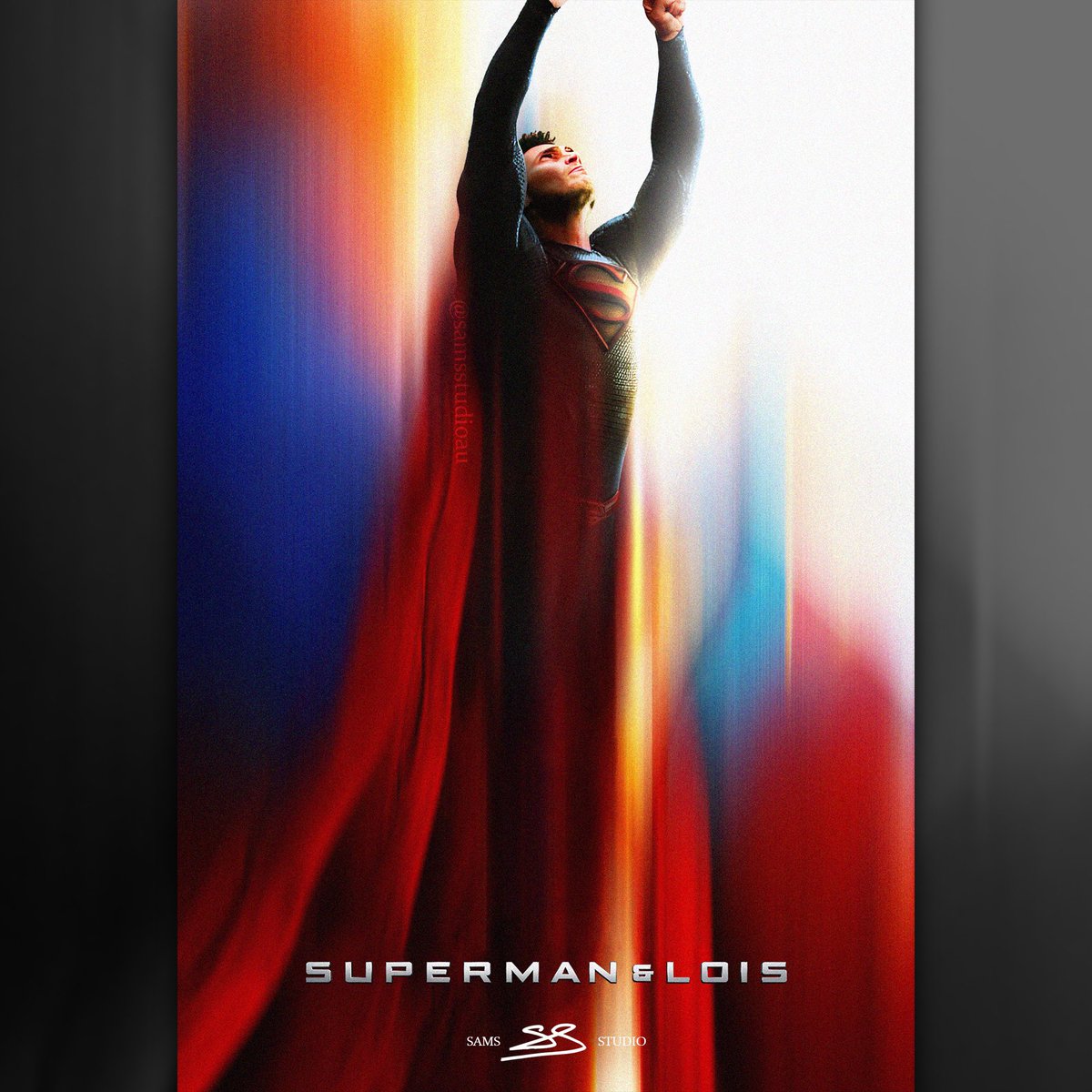 SamsStudioAU's tweet photo. Did a quick edit and made a #SupermanandLois poster in the style of the new #Superman poster 🤘🏼 https://t.co/OCGWHiBmTz