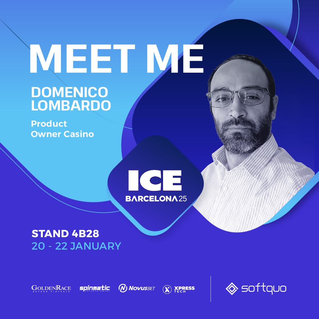 Book a meeting with Domenico Lombardo at #ICEBarcelona2025 ⚡ booking.softquo.com 

Meet #Novusbet’s Product Owner Casino and discover how Novusbet’s complete gaming platform will deliver an exceptional betting experience to your players. 🎰

📅20 - 22 January 📍Stand 4B28