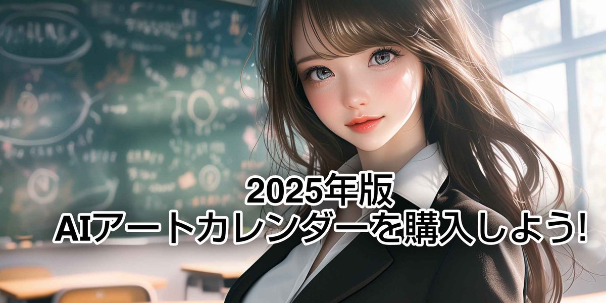 2025年版　AIアート卓上カレンダーを購入しよう！ colorful-school.fun/ai-taku-calen/