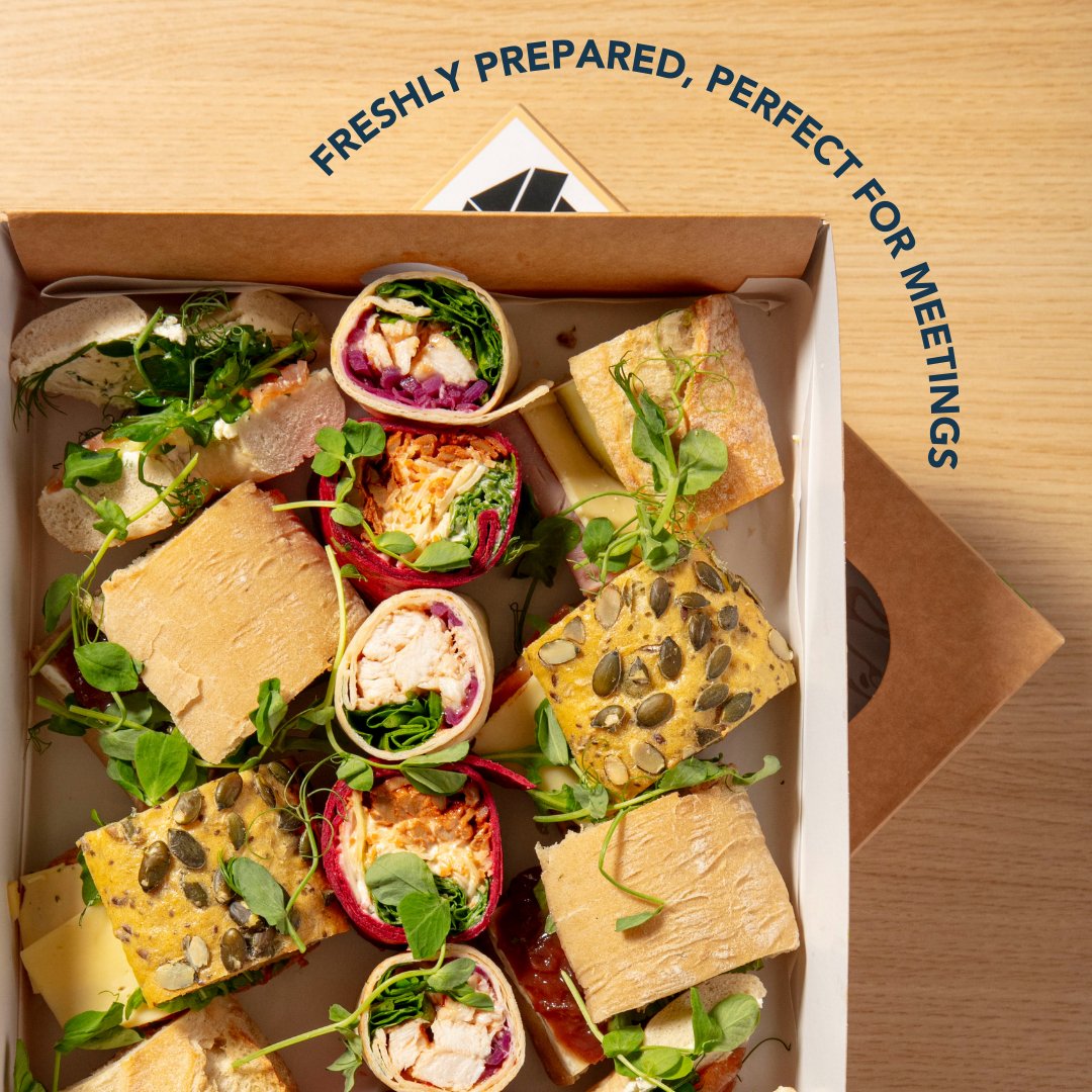 GandFCafe's tweet photo. Do you need catering? We have the perfect solution...BOXAWAY!
⁠
Order our freshly prepared sharing boxes including sandwiches platters, salads and drinks. These are an affordable option perfect for meetings. ⁠
There's something for everyone, including veggie options. ⁠ https://t.co/Kgy9rKKZHH