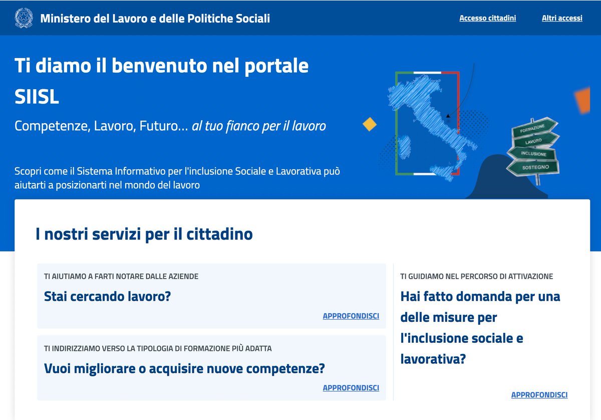 rinoscoppio's tweet photo. DAL 18 DICEMBRE E' DISPONIBILE IL PORTALE SIISL PER TUTTI COLORO CHE CERCANO E OFFRONO LAVORO.

- Carica il tuo curriculum.

- Sei un'azienda? Carica il tuo annuncio di lavoro.

Ecco il sito: https://t.co/Jq5hpTnFpY https://t.co/h2m9tBwQSp